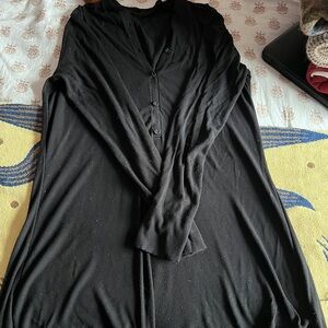 Black Button-Up Cardigan